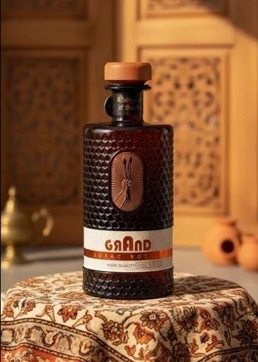 گرند بطری آب در چوبی لوراک   